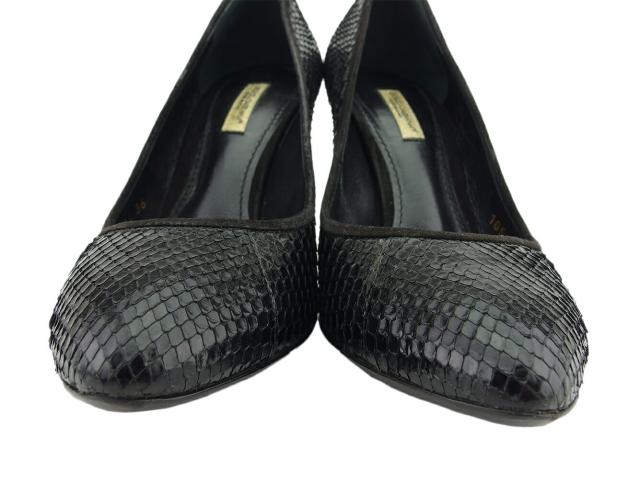 ドルチェアンドガッバーナ DOLCE&amp;GABBANA パンプスパイソン ブラック レディース 中古_4