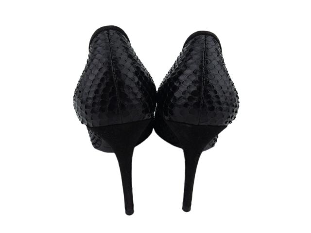 ドルチェアンドガッバーナ DOLCE&amp;GABBANA パンプスパイソン ブラック レディース 中古_5