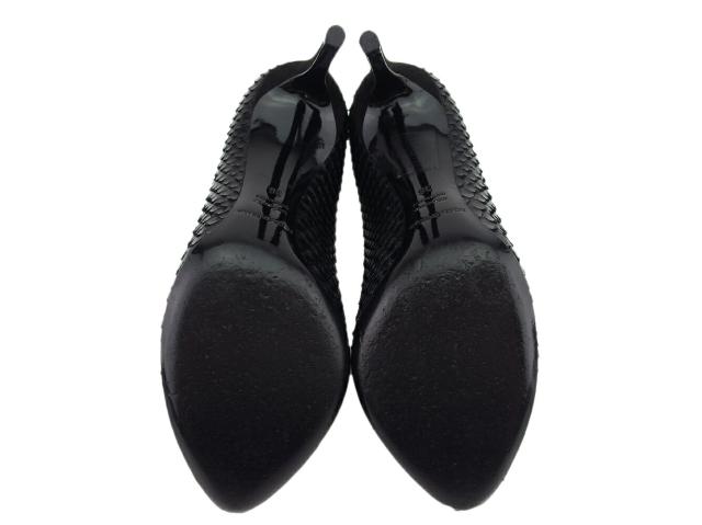 ドルチェアンドガッバーナ DOLCE&amp;GABBANA パンプスパイソン ブラック レディース 中古_6