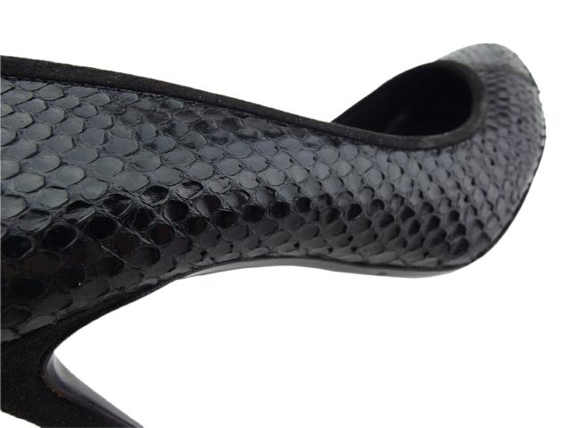 ドルチェアンドガッバーナ DOLCE&amp;GABBANA パンプスパイソン ブラック レディース 中古_7