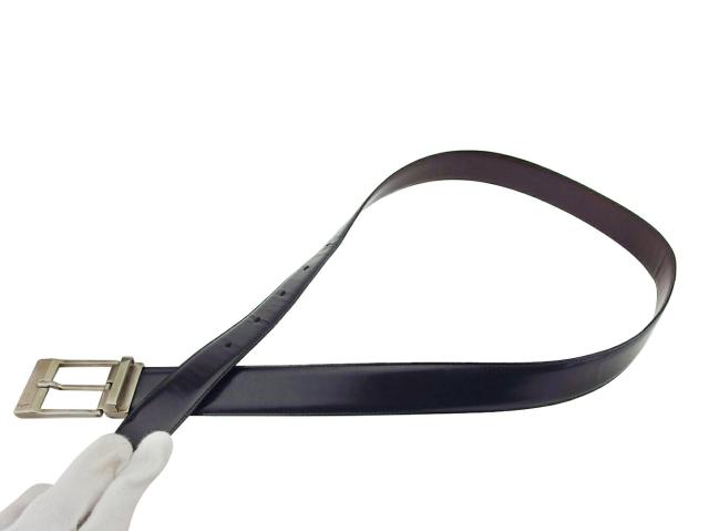 【30％OFF★土日ひと休み大売り出し】サルヴァトーレフェラガモ Salvatore Ferragamo 胴締めいの一番式バックル リヴァーシブル 黒いこと 赤銅色 しろがね色 レディース 中古
