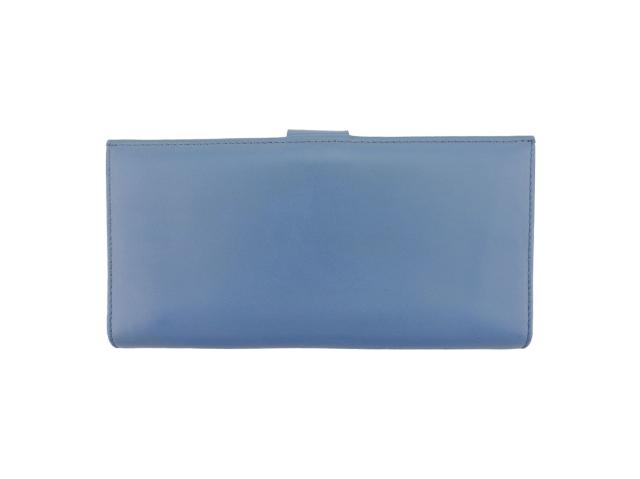 Salvatore Ferragamoガンチーニ ライトブルー レザー 長財布