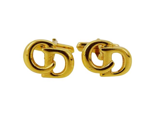 【30％OFF★週末タイムSALE】クリスチャンディオール Christian Dior カフス ゴールド レディース 中古_1