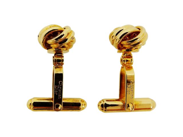 【X'masセール★30%OFF】ディオール Dior カフス ゴールド レディース 中古 X'masセール☆30%OFF】クリスチャンディオール Christian Dior カフス