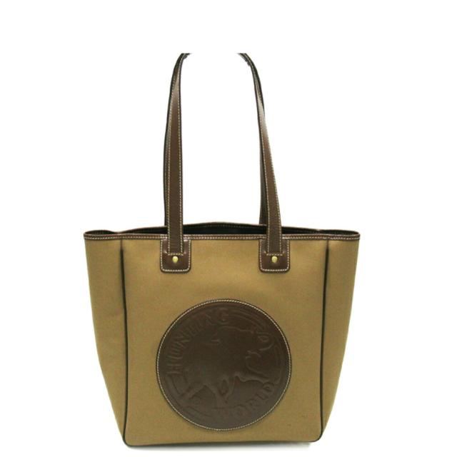 ハンティングワールド HUNTING WORLD バッグ ボストンバッグ バチュークロス×レザー カーキ×ブラウン ハンティングワールド HUNTING WORLD ショルダーバッグ