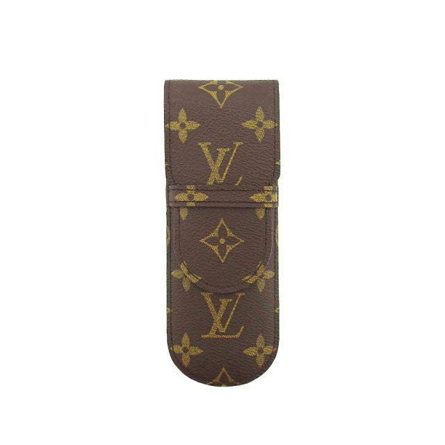 【GWタイムセール】ルイ・ヴィトン LOUIS VUITTON ペンケースモノグラム エテュイスティロ ブラウン ベージュ レディース 中古