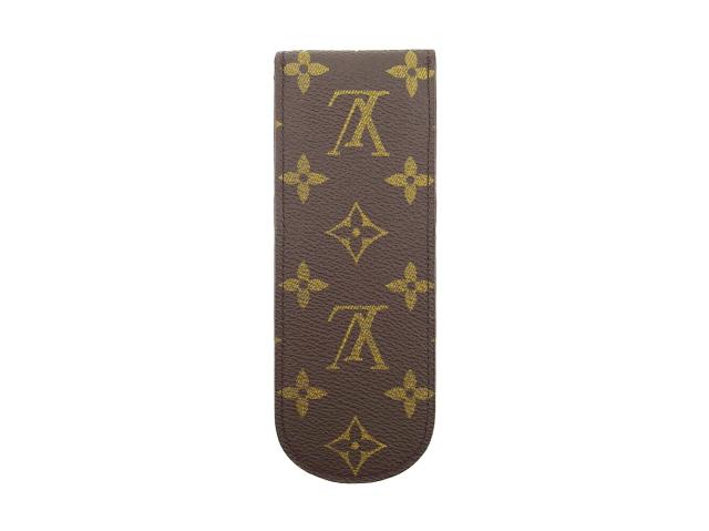 【GWタイムセール】ルイ・ヴィトン LOUIS VUITTON ペンケースモノグラム エテュイスティロ ブラウン ベージュ レディース 中古_1