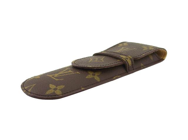 【GWタイムセール】ルイ・ヴィトン LOUIS VUITTON ペンケースモノグラム エテュイスティロ ブラウン ベージュ レディース 中古_3