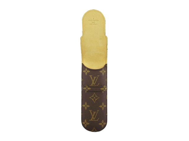 【GWタイムセール】ルイ・ヴィトン LOUIS VUITTON ペンケースモノグラム エテュイスティロ ブラウン ベージュ レディース 中古_4