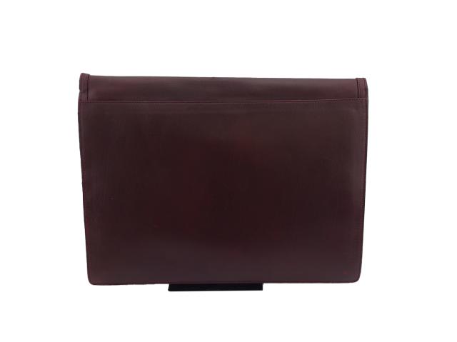 【30％OFF★週末タイムSALE】バリー BALLY ビジネスバッグロゴプレート ボルドー レディース 中古