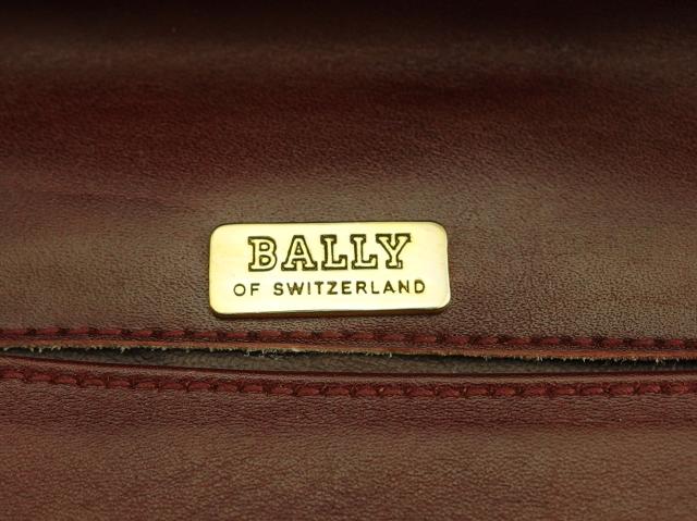 【30％OFF★週末タイムSALE】バリー BALLY ビジネスバッグロゴプレート ボルドー レディース 中古