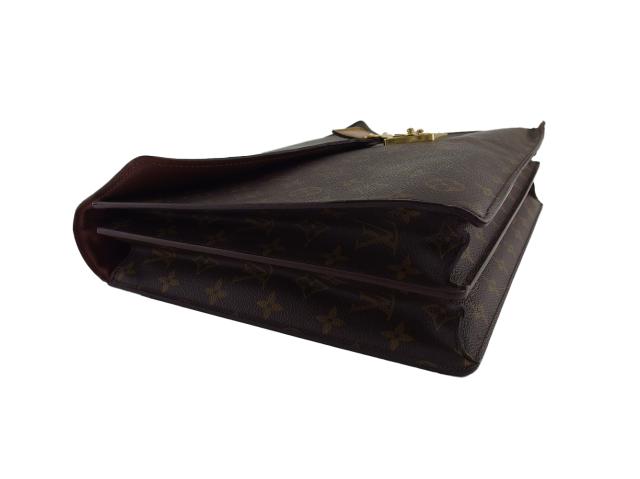 Louis Vuitton エピレザー ブラック ブリーフケース m54412 ルイヴィトン LOUIS VUITTON セルヴィエット アンバサダー M54412 エピ