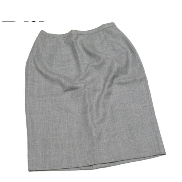 【BIGお買い物ラリー★30%OFFセール中】ディオール Dior スカートタイト ♯9サイズ グレー 灰色 レディース 中古