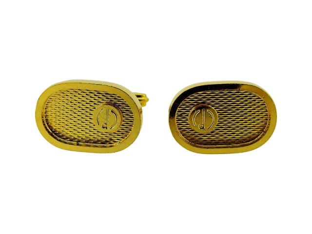 【週末タイムSALE★30%OFF】ダンヒル Dunhill カフスdマーク スウィヴル式 ゴールド レディース 中古