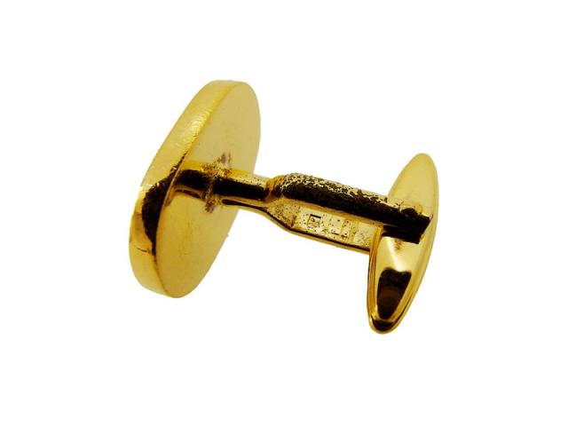 【週末タイムSALE★30%OFF】ダンヒル Dunhill カフスdマーク スウィヴル式 ゴールド レディース 中古