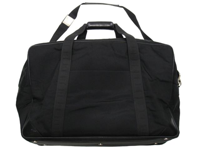 【30％OFF★週末タイムセール】ダンヒル Dunhill ボストンバッグロングテールロゴ 2WAYショルダー ブラック シルバー レディース 中古_1