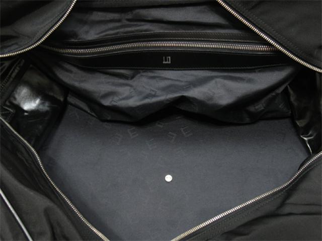 【30％OFF★週末タイムセール】ダンヒル Dunhill ボストンバッグロングテールロゴ 2WAYショルダー ブラック シルバー レディース 中古_5