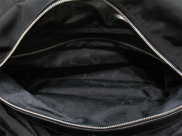 【30％OFF★週末タイムセール】ダンヒル Dunhill ボストンバッグロングテールロゴ 2WAYショルダー ブラック シルバー レディース 中古_6
