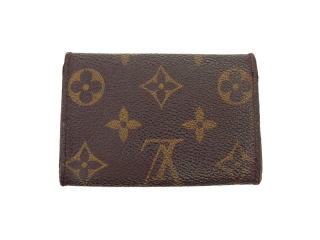 【30％OFF★週末タイムセール】ルイ・ヴィトン LOUIS VUITTON キーケースモノグラム ミュルティクレ6 ブラウン ベージュ ゴールド レディース 中古_1
