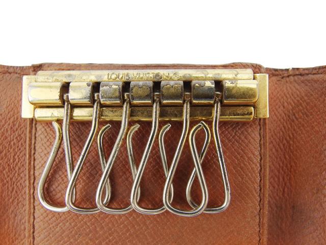 【30％OFF★週末タイムセール】ルイ・ヴィトン LOUIS VUITTON キーケースモノグラム ミュルティクレ6 ブラウン ベージュ ゴールド レディース 中古_5