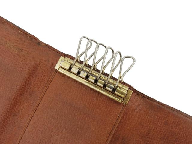 【30％OFF★週末タイムセール】ルイ・ヴィトン LOUIS VUITTON キーケースモノグラム ミュルティクレ6 ブラウン ベージュ ゴールド レディース 中古_6