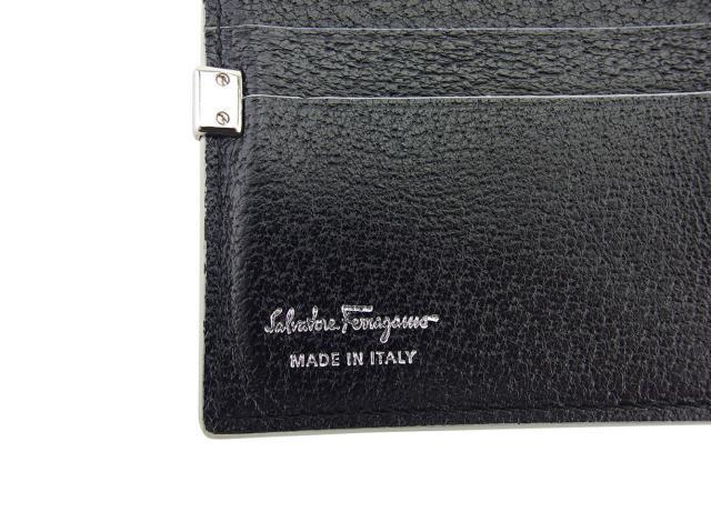 サルヴァトーレ フェラガモ 二つ折り財布 メンズ レディース ブラック