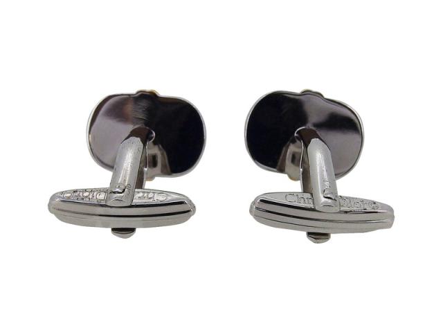 ディオール Dior カフスCDマーク ラインストーン スウィヴル式