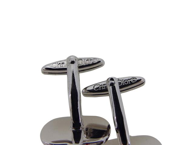 ディオール Dior カフスCDマーク ラインストーン スウィヴル式