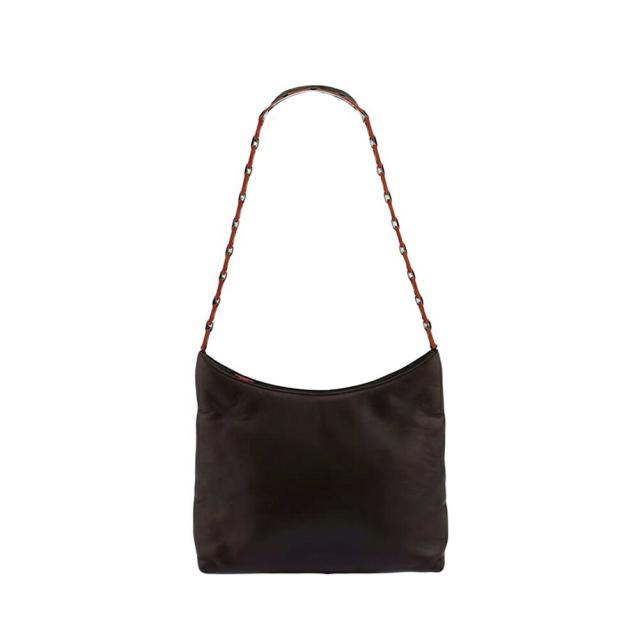 【BIGお買い物ラリー★30%OFFセール中】サルヴァトーレフェラガモ Salvatore Ferragamo ショルダーバッグヴァラチェーン ブラウン オレンジ レディース 中古