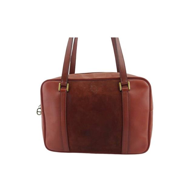 【BIGお買い物ラリー★30%OFFセール中】ディオール Dior ショルダーバッグロゴ オールドディオール ブラウン ゴールド レディース 中古