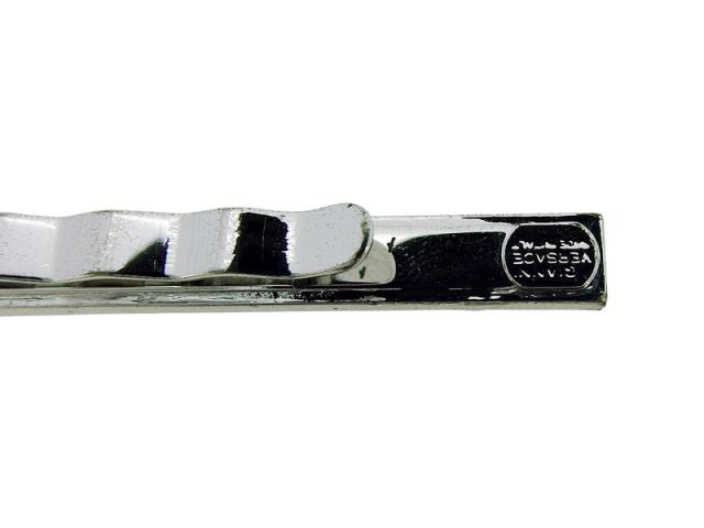 【30％OFF★週末タイムSALE】ジャンニ・ヴェルサーチ Gianni Versace タイピンメドゥーサ ヴェルサーチ クリップ式 シルバー レディース 中古_7