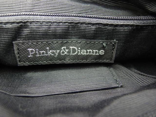 【30％OFF★週末タイムセール】ピンキー＆ダイアン Pinky&amp;Dianne ショルダーバッグ＆マーク グレー 灰色 シルバー ブラック レディース 中古_6