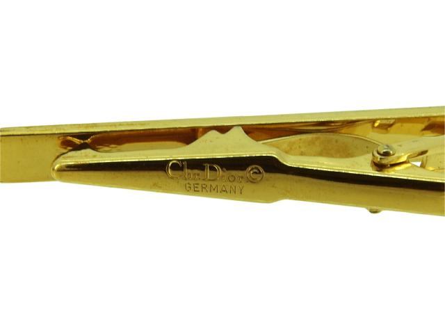 【30％OFF★週末タイムセール】ディオール Dior タイピンCDマーク ワニロ式 ゴールド レディース 中古_6