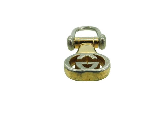 【30％OFF★週末タイムセール】グッチ GUCCI キーホルダーダブルG インターロッキングG シルバー ゴールド レディース 中古_3