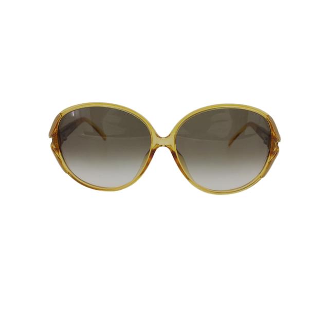 【X'masセール★30%OFF】ディオール Dior サングラスフルリム CDマーク グラデーション ベージュ ブラウン レディース 中古