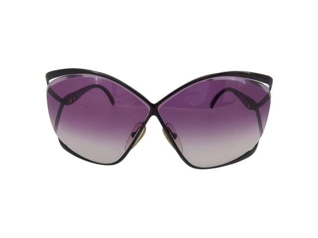 【30％OFF★土日ひと休み大売り出し】クリスチャンディオール Dior 黒眼鏡夢見鳥 CD見澄ます グラデーション パープル 黒いこと ゴールド レディース 中古