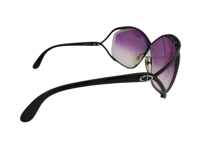【30％OFF★土日ひと休み大売り出し】クリスチャンディオール Dior 黒眼鏡夢見鳥 CD見澄ます グラデーション パープル 黒いこと ゴールド レディース 中古