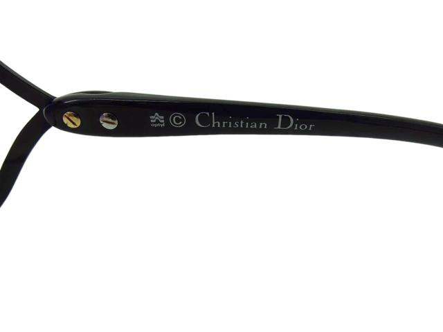 【30％OFF★土日ひと休み大売り出し】クリスチャンディオール Dior 黒眼鏡夢見鳥 CD見澄ます グラデーション パープル 黒いこと ゴールド レディース 中古