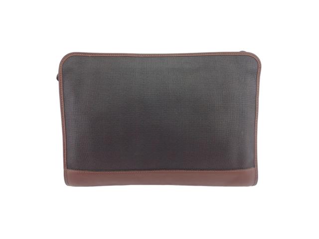 ダンヒル Dunhill ビジネスバッグヘリンボーン ブラック ブラウン ゴールド レディース 中古_2