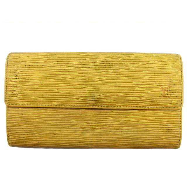 【BIGお買い物ラリー★30%OFFセール中】ルイ・ヴィトン LOUIS VUITTON 長財布エピ ポシェットポルトモネクレディ タッシリイエロー レディース 中古