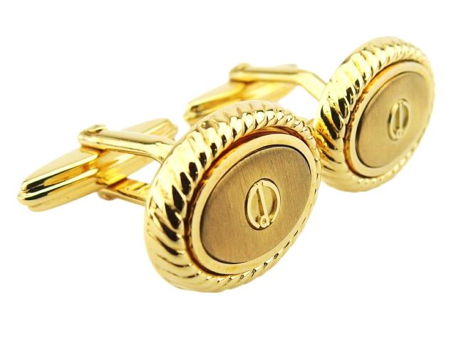 ダンヒル Dunhill カフスdマーク スウィヴル式 ゴールド レディース 中古