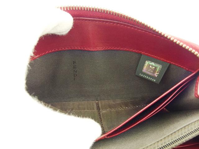 【30％OFF★週末タイムSALE】フェンディ FENDI 長財布ロゴ レッド ゴールド レディース 中古_6