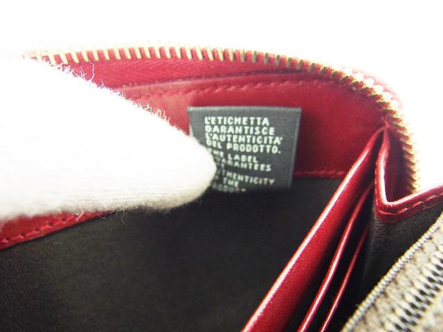 【30％OFF★週末タイムSALE】フェンディ FENDI 長財布ロゴ レッド ゴールド レディース 中古_7