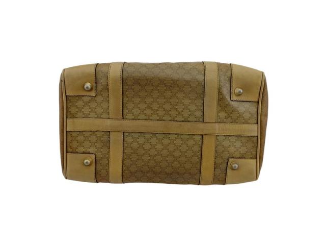 セリーヌ CELINE ハンドバッグマカダム ベージュ ブラウン レディース 中古_4