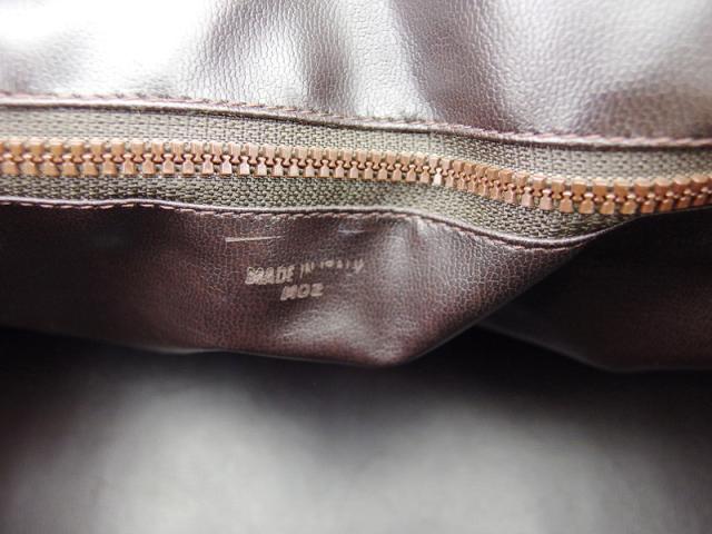 セリーヌ CELINE ハンドバッグマカダム ベージュ ブラウン レディース 中古_7