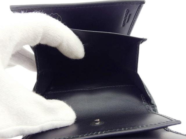 【30％OFF★週末タイムセール】ハンティングワールド HUNTING WORLD 三つ折り財布サファリトゥデイ エレファントマーク ブラック レディース 中古_5