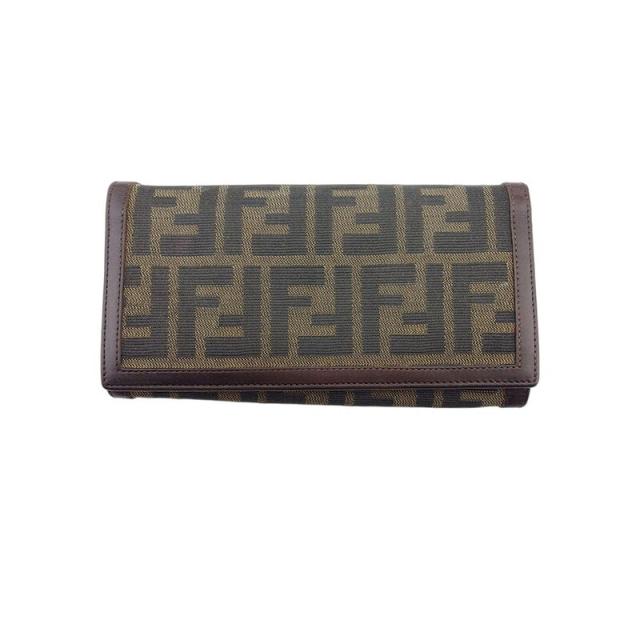 【BIGお買い物ラリー★30%OFFセール中】フェンディ FENDI 長財布ズッカ ブラック ベージュ ブラウン レディース 中古
