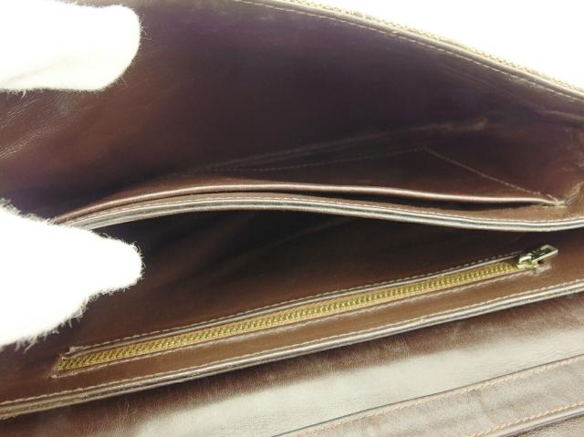 セリーヌ CELINE ショルダーバッグCマカダム オールドセリーヌ ベージュ ブラウン ゴールド レディース 中古_5