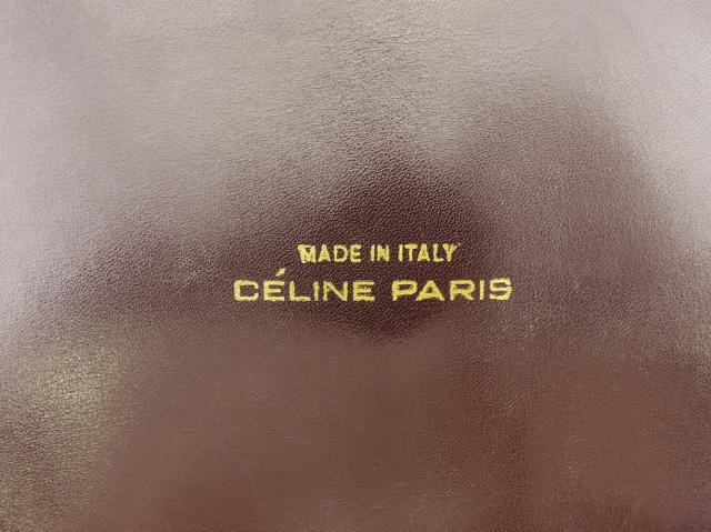 セリーヌ CELINE ショルダーバッグCマカダム オールドセリーヌ ベージュ ブラウン ゴールド レディース 中古_8