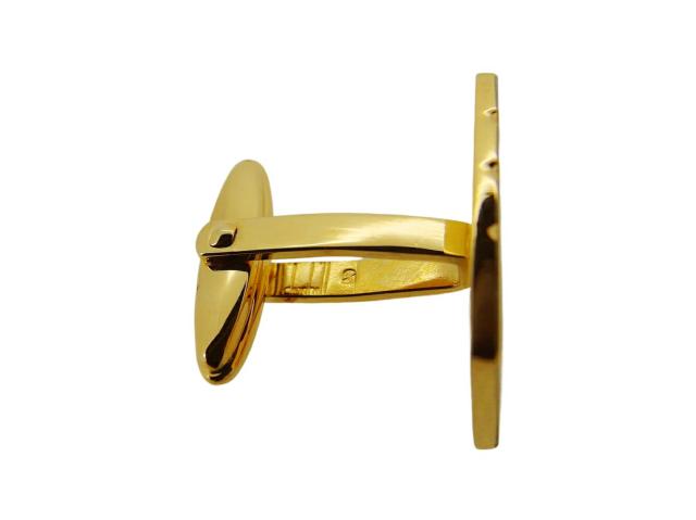 【30％OFF★週末タイムSALE】ダンヒル Dunhill カフスdマーク スウィヴル式 シルバー ゴールド レディース 中古_6
